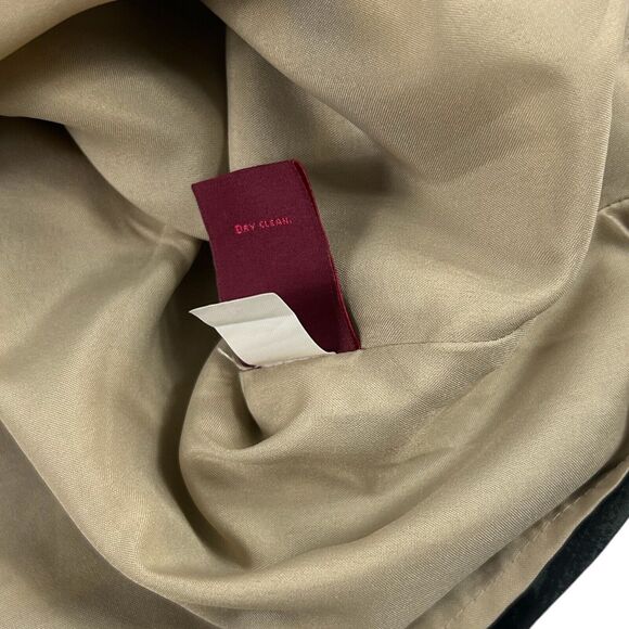 212 Collection Misses Silky Construction Abstract Leaf Pattern Lined Skirt Sz 4 - Picture 9 of 9